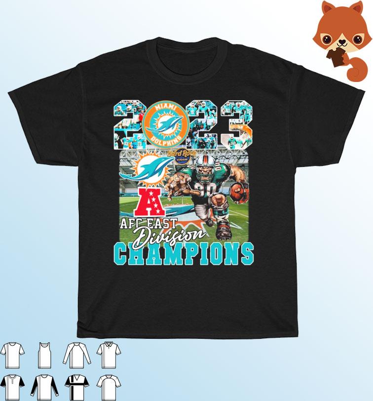 2023 AFC East Division Miami Dolphins Champions Mascot Shirt, hoodie ...