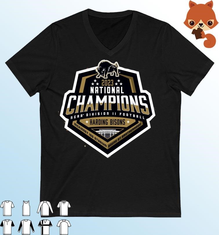 Harding Bisons 2023 National Champions NCAA Division II Football logo Shirt