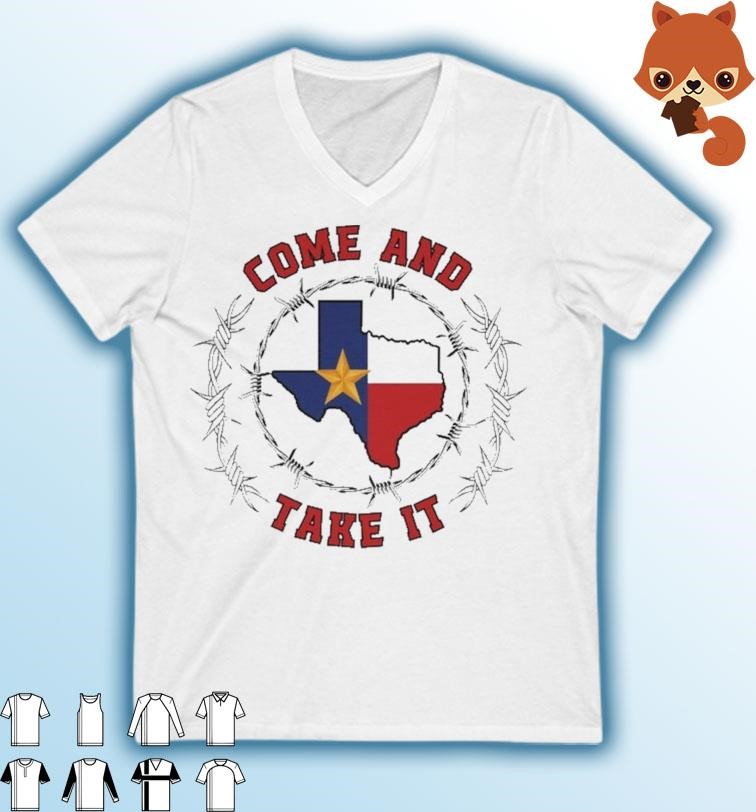Official Texas Razor Wire Come And Take It 2024 Shirt