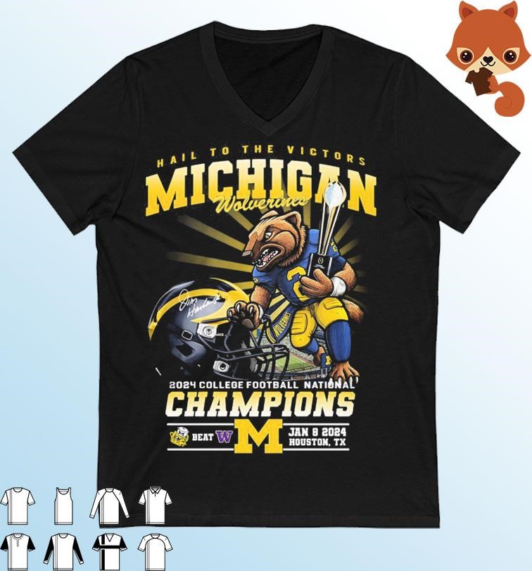 Official hail To The Victors Michigan Wolverines 2023-2024 National ...