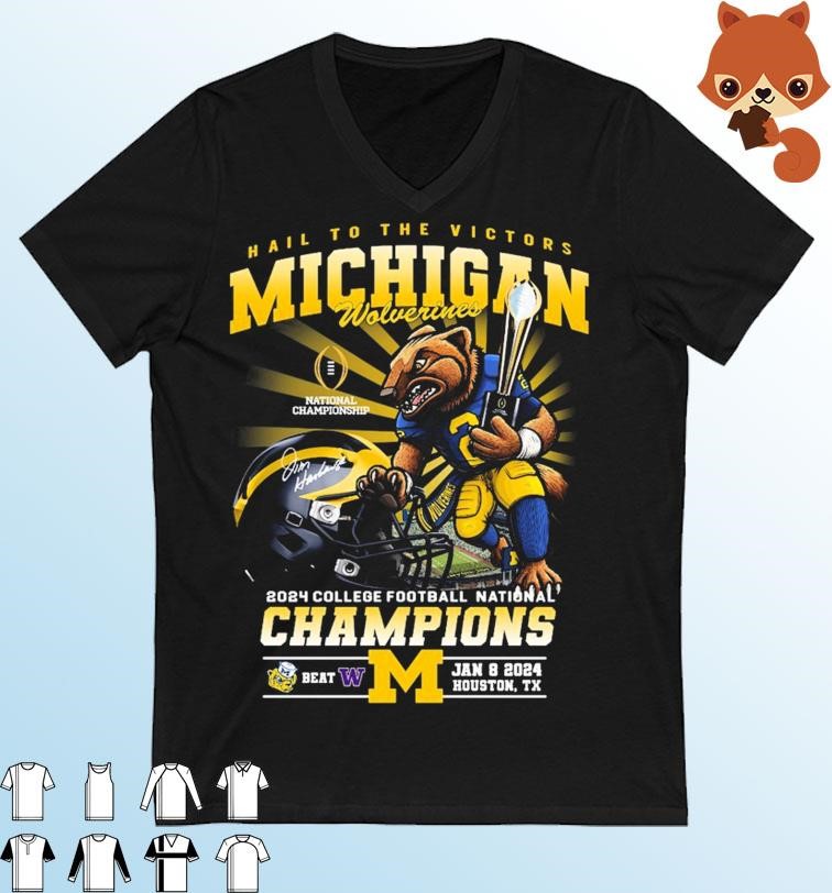 Official michigan Wolverines Hail To The Victors 2024 CFP National