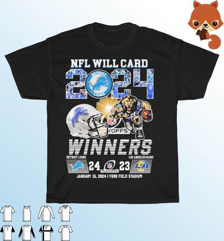Official official Detroit Lions NFL Wild Card 2024 Winners 24-23 Los ...