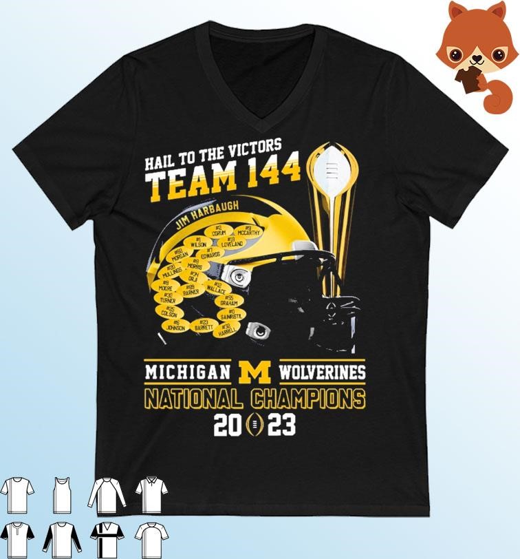 Official team 144 Hail To The Victors Michigan Football National ...