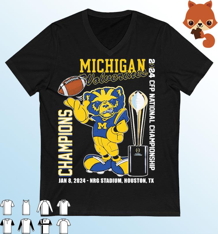 Michigan Wolverines Mascot 2024 CFP National Championship Champions ...