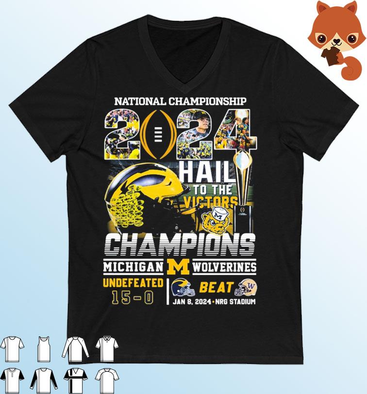 National Championship 2024 Michigan Wolverines Hail To The Victors ...