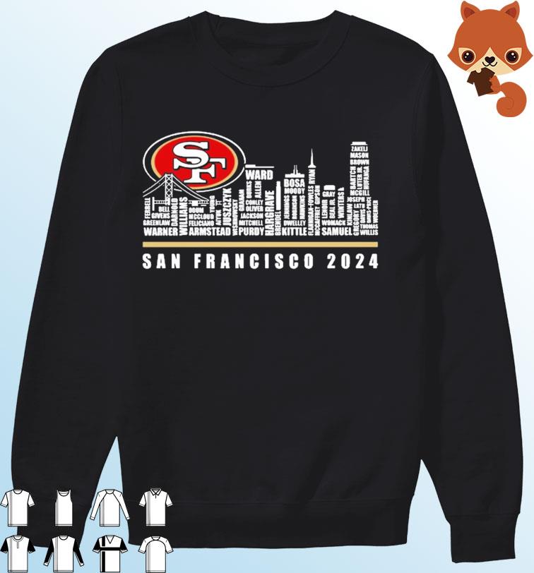Official san Francisco 49ers 2024 City Skyline Players Name Shirt ...