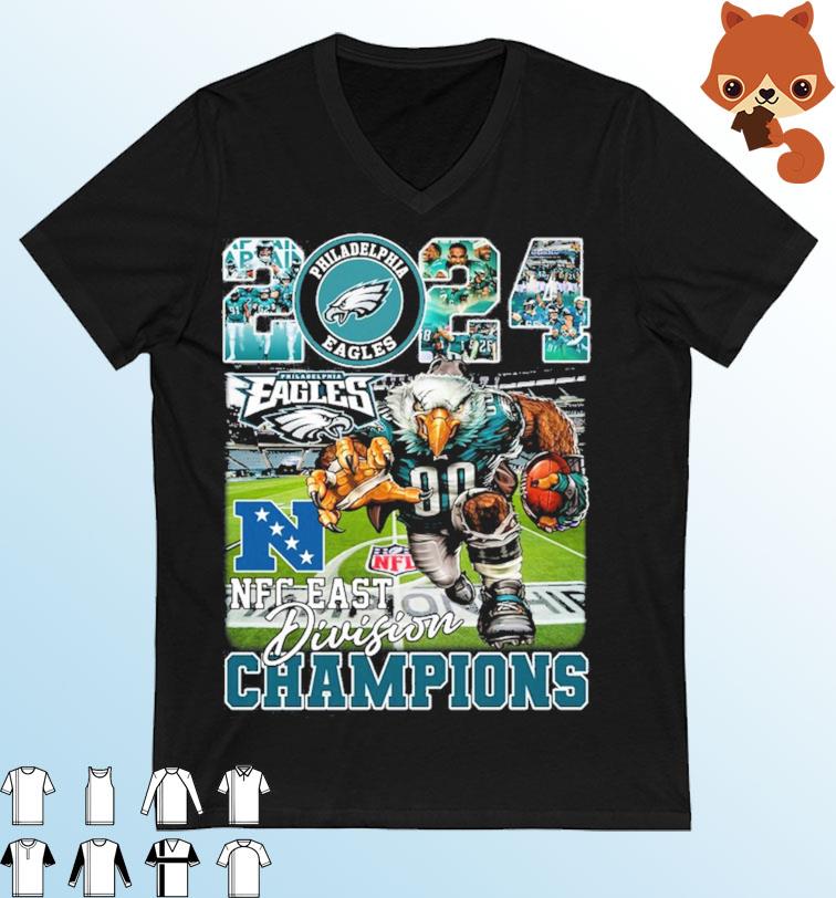 Philadelphia Eagles Mascot 2024 NFC East Division Champions Shirt