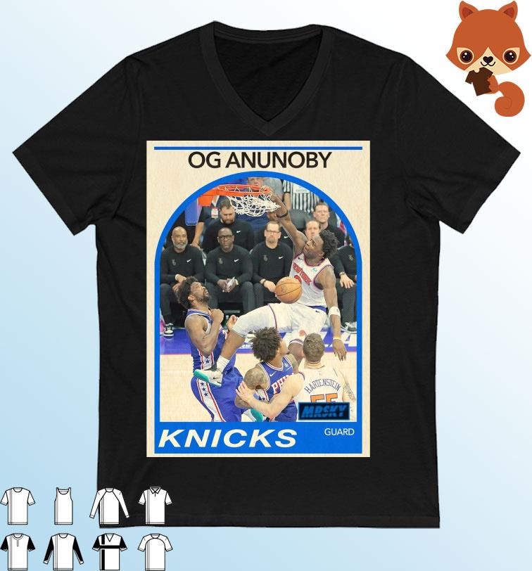 Official OG Anunoby Dunk New York Knicks vs Philadelphia 76ers Shirt