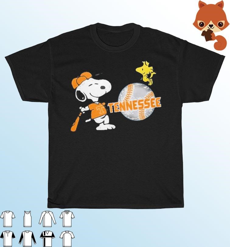 Official Tennessee Volunteers Snoopy And Woodstock Baseball Champions Shirt