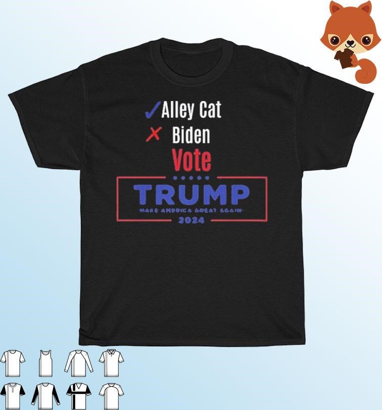 Official Vote Trump 2024 Maga Alley Cat Shirt
